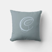 Initial Custom Letter C Monogram Kissen (Vorderseite)