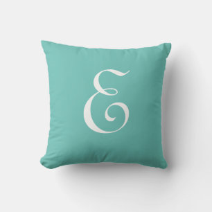 Initial Custom Letter E Monogram Kissen