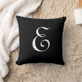 Initial Custom Letter E Monogram Kissen (Decke)