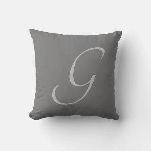 Initial Custom Letter G Monogram Kissen