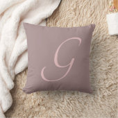 Initial Custom Letter G Monogram Kissen (Decke)