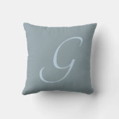 Initial Custom Letter G Monogram Kissen (Rückseite)