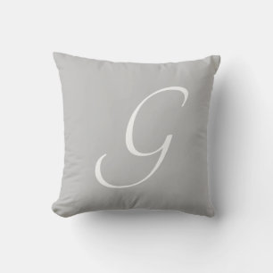 Initial Custom Letter G Monogram Kissen