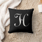 Initial Custom Letter H Monogram Kissen (Decke)