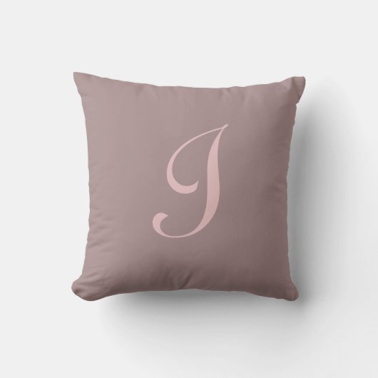 Initial Custom Letter I Monogram Kissen (Vorderseite)