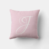 Initial Custom Letter J Monogram Kissen (Rückseite)
