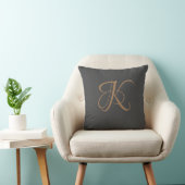 Initial Custom Letter K Monogram Kissen (Stuhl )