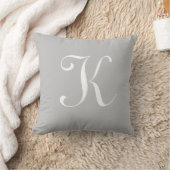 Initial Custom Letter K Monogram Kissen (Decke)