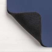 Initial Custom Navy Minimalistisch Retro Monogram Mousepad (Ecke)