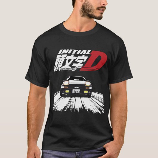 Initial D -  AE86 VERFOLGUNG T-Shirt (Vorderseite)