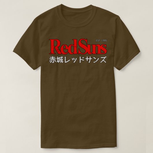 Initial D Akagi RedSuns Logo T-Shirt (Design vorne)