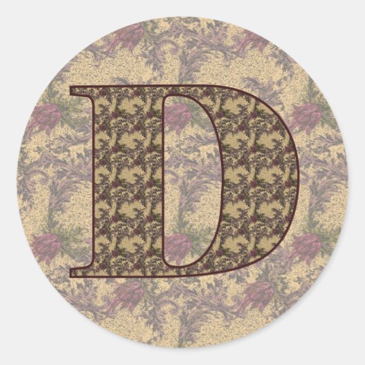 Initial D Elegant Runder Aufkleber (Vorderseite)