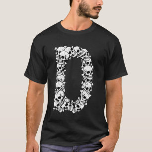 Initial D Großbuchstabe Lustiges Halloween-Kostüm T-Shirt