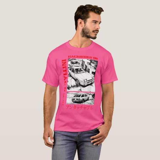 Initial D Hachiroku 86 T-Shirt (Vorne ganz)