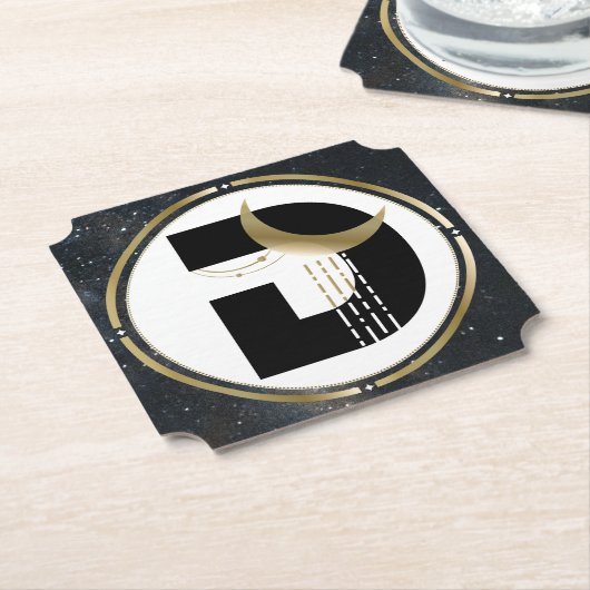 Initial D Moon and Stars Paper Party Untersetzer (angewinkelt)