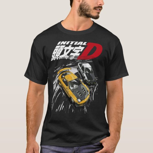 Initial D - Mountain Drift Racing Tandem AE86 vs F T-Shirt (Vorderseite)
