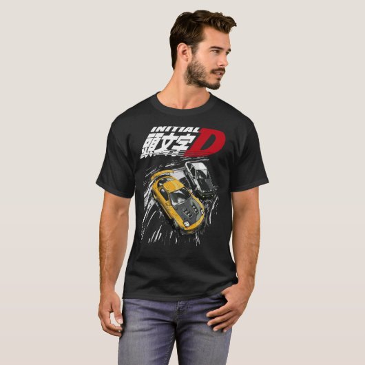 Initial D - Mountain Drift Racing Tandem AE86 vs F T-Shirt (Vorne ganz)