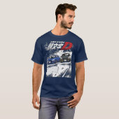 Initial D Mountain Drift Racing Tandem Takumi Fuji T-Shirt (Vorne ganz)