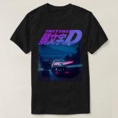 Initial D Neon AE86 Classic T-Shirt (Design vorne)