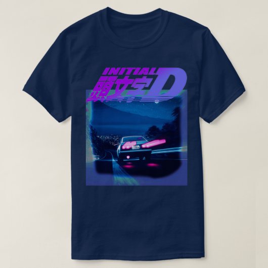 Initial D Neon AE86 T-Shirt (Design vorne)