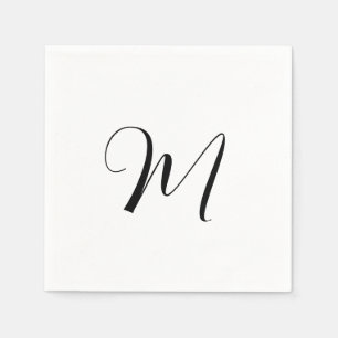Initial der Minimalistischen Monogramm Serviette