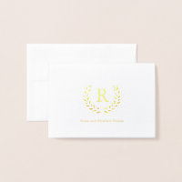 Initial der personalisierten Kranke-Monogramm, Fol