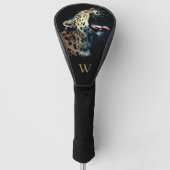 Initial des gefährdeten Amur Leopard-Fotos Golf Headcover (Vorderseite)