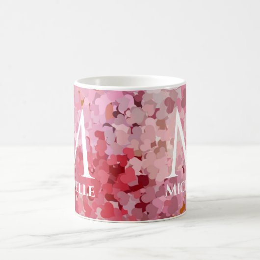 Initial des Monogramms für die Vorlage eines benut Kaffeetasse (Mittel)