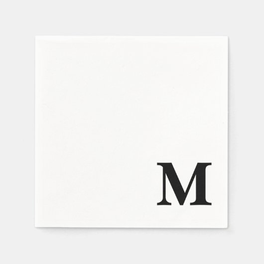 Initial des Serif-Monogramms Serviette (Vorderseite)