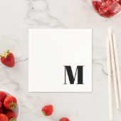 Initial des Serif-Monogramms Serviette (Beispiel)