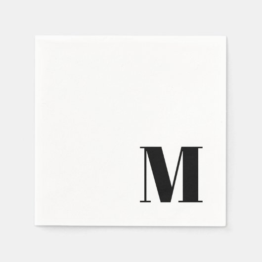 Initial des Serif-Monogramms Serviette (Vorderseite)
