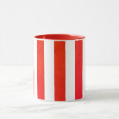 Initial des Weihnachtsschlichten Roten Striptes Mo Tasse (Zentrum)