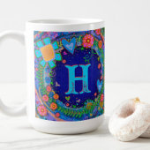 Initial Dragonfly Monogram Inspirivity Coffee Tass Kaffeetasse