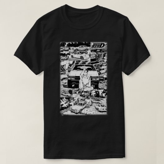 Initial DTakumi Fujiwara Trueno AE86 T-Shirt (Design vorne)