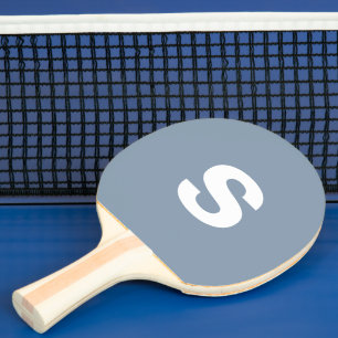Initial Dusty Blue für benutzerdefinierte Monogram Tischtennis Schläger