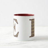 Initial E Elegant Tasse (Zentrum)