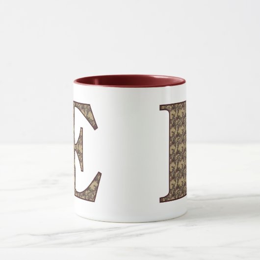 Initial E Elegant Tasse (Zentrum)