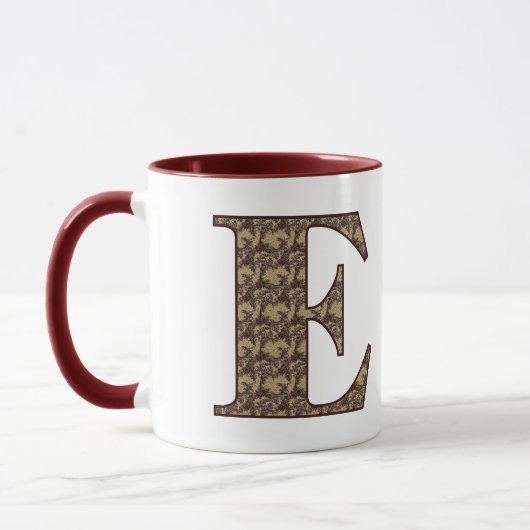 Initial E Elegant Tasse (Links)