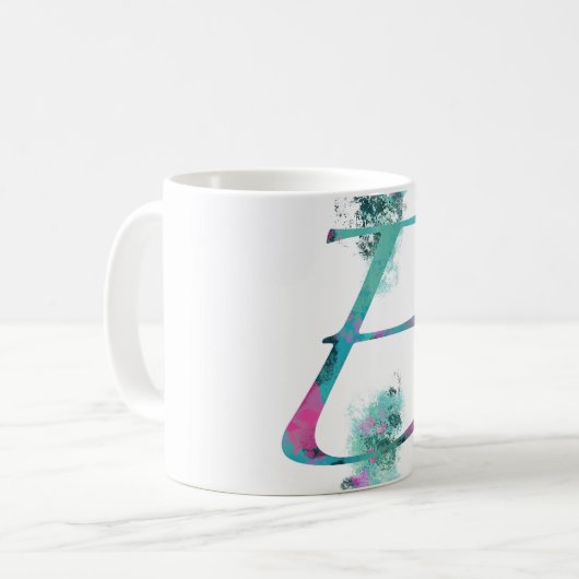 initial E mug Kaffeetasse (Vorderseite Links)