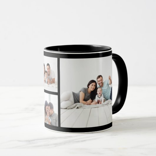 Initial EDITABLE Sweetheart Photos Valentine's Tasse (VorderseiteRechts)