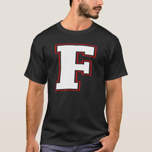 Initial F Monogram F Letter F Capital Alphabet T-Shirt (Vorderseite)