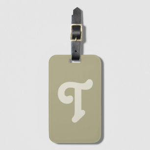 Initial fett Mit Monogramm Monogramm Gepäckanhänger