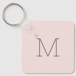 Initial für benutzerdefinierten Rosa Schlüsselanhänger