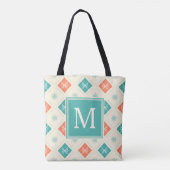 Initial für das stylische Nordic Pattern Monogramm Tasche (Rückseite)