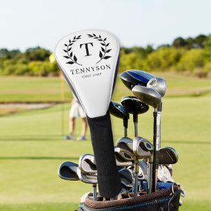 Initial für das Vintage Logo des Golfclubs Golf Headcover