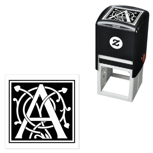 Initial für den benutzerdefinierten Mit Monogramm  Permastempel (Beispiel)