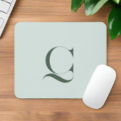 Initial für elegante Typografie-Skala Green Monogr Mousepad