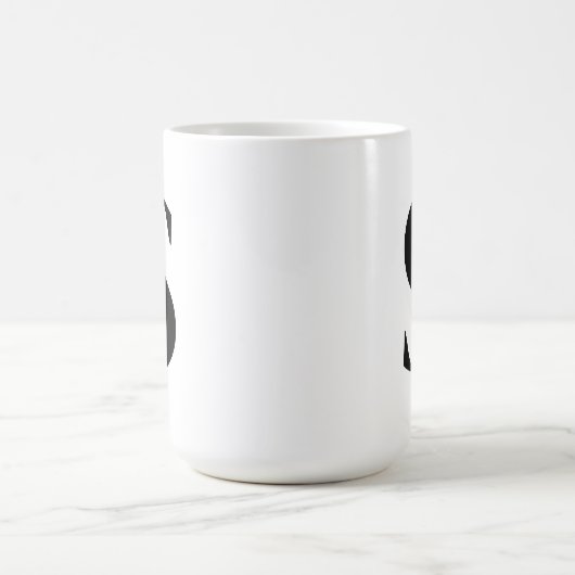 Initial für Personalisiertes Monogramm eines benut Kaffeetasse (Mittel)