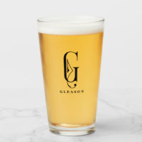 Initial G der Klasse Monogram mit bearbeitbarem Na
