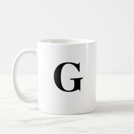 Initial G & Personalisiert Name Coffee Tasse